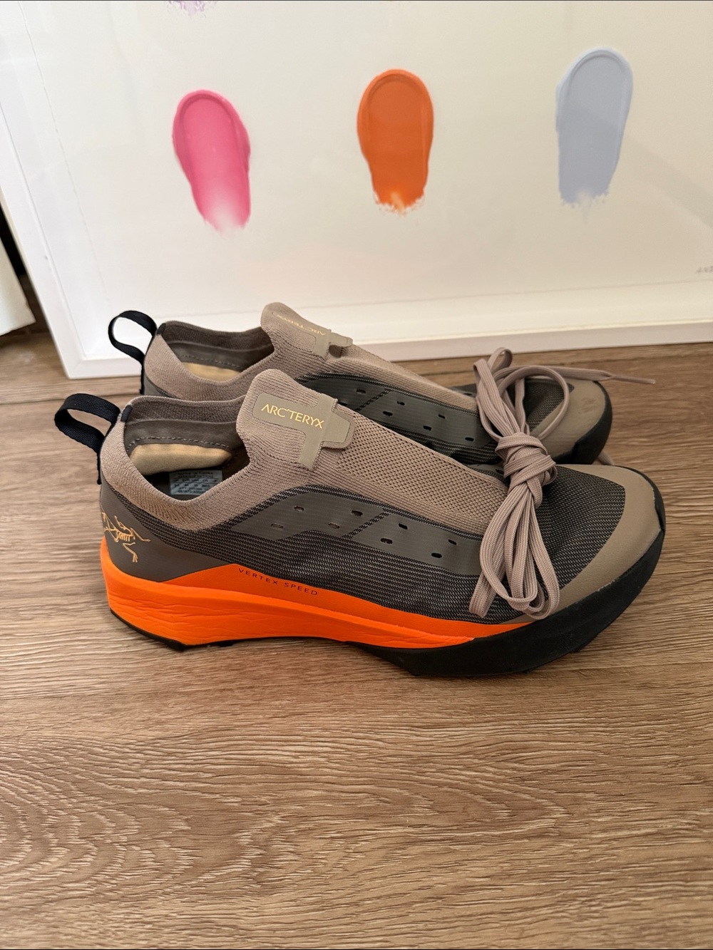 Arc'teryx Men’s Gray & Orange Trail Running Shoes